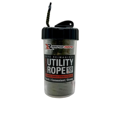 Rapid Rope 3/8 in. D X 120 linear ft L Olive Drab Braided Polyester Rope RRCODG6027