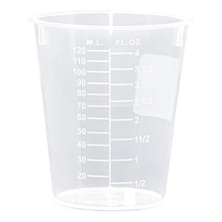 Zoro Select Beaker, Plastic, Colorless, PK1000 BST120-CASE