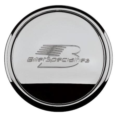 Billet Specialties 32620 Polished Horn Button Billet Logo BSP32620