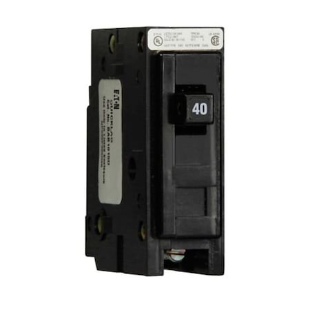 Eaton Miniature Circuit Breaker, CB Series, 40A, 1 Pole, 120/240V AC BAB1040