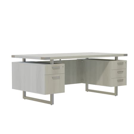 Mirella Office Desk, 36 in D X 29 1/2 in H, 72 in W X MRDBF7236WAH