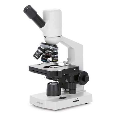 Amscope M220 Monocular Widefield Digital Integrated Compound Microscope 40X-1000X w/Built In 3MP USB Camera M220-3MP