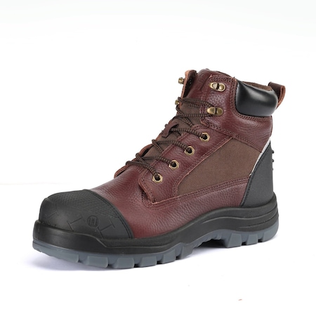 Handpoint Mens 6 in Composite Toe Work Boots-Waterproof Full Grain Leather Safety Boots, 10 81N03-D-10