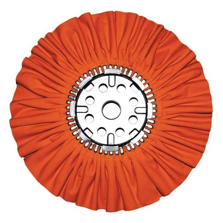 Renegade Products Usa 14" x 5", 1-1/4" Arbor, Orange Airway Buffing Wheels for Wheel Polishing Machines, 5PK FAW14X5X1-1/4N2-16POT-5PK