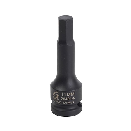 Sunex 1/2 in Drive 11Mm Hex Driver Impact Socket 264914