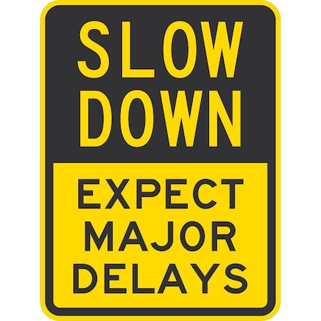 Lyle Expect Major Delays, 18x24, Engineer Grade, Yellow G-10201-EG_18x24