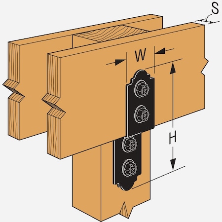 Simpson Strong-Tie Outdoor Accents ZMAX 3'' Steel Deck Joist Tie APDJT2R-4