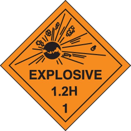 Accuform DOT SHIPPING LABELS HAZARD CLASS 1 MSL116EV2