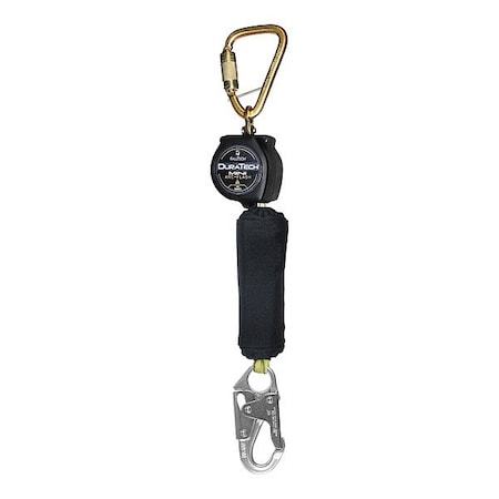 Falltech Not Applicable Self-Retracting Lifeline, 6 ft. Length, Carabiner, Steel, 1 Leg(s) 72906SC1