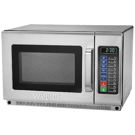 Waring Commercial MicrowaveOven, Silver, 1.2cuft, 22-5/8inW WMO120