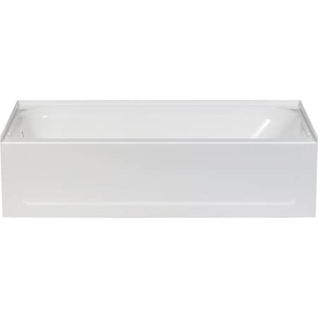Mustee Topaz 60''Lx30'' Wx16-1/2''D Left Drain Bathtub in Wht T6030L