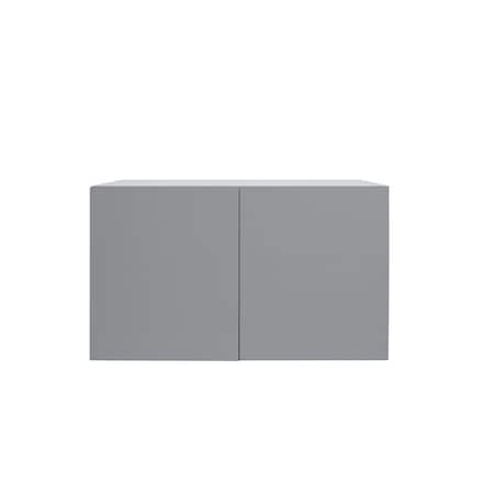 Cambridge Radiance 30in Wx12in Dx18in H Ready to Assemble Slab Wall Bridge Kitchen Cabinet in Matte Grey SA-W3018-MG-KIT