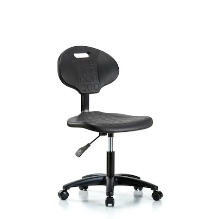 Blue Ridge Ergonomics Desk Chair Erie Desk Chair, Casters, No Arms, 17" to 22" Height, Black; Blue BR-TPDHCH-RG-A0-RC