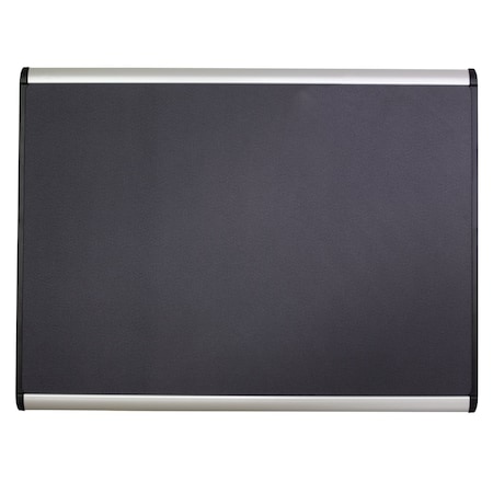 Quartet Bulletin Board, Gray, Magnetic Fabric MB544A-24