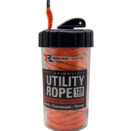 Rapid Rope 3/8 in. D X 120 linear ft L Orange Braided Polyester Rope RRCO6010