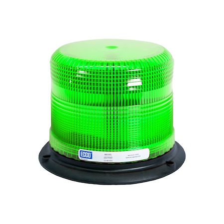Ecco Led Beacon, Epoxy Filled, Low Pro, Green EB7930G