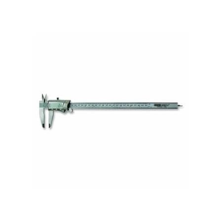 General Tools Digital/Fraction Electronic Caliper, 0-12 in, Stainless Steel 318-14712