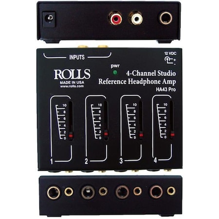 Rolls Four Channel Pro Headphone Amp. HA43PRO