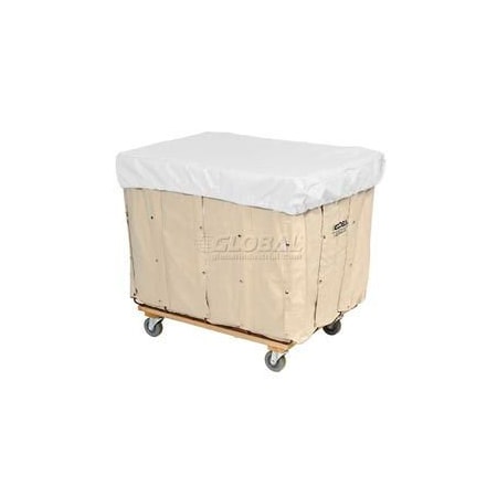 H.G. Maybeck Co HG Maybeck Hamper Basket Cap, 10 Oz. Vinyl, 12 Bushel, White HBC12RV