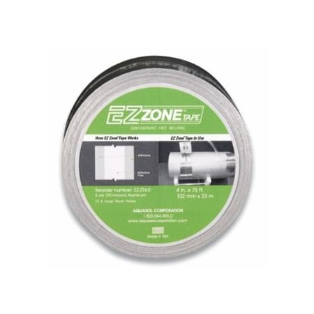 Aquasol Ez Zone Tapes, Silver, 4 in x 75 ft x 3 mil 047-EZ-ZT4.0