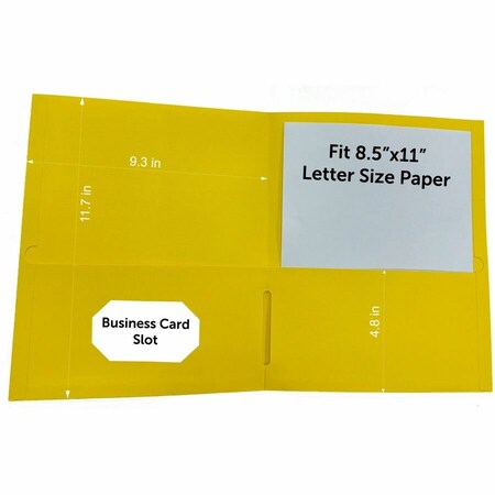 Business Source Portfolio, Yellow, Paper, PK2 BSN78556