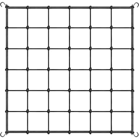 Ipower Simple Deluxe Elastic Trellis Netting for 4x4', Heavy Duty Elastic Plant with Hooks, Flexible Hydro GLPSUPNET3ELASTICBLK