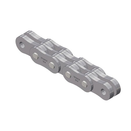 Senqcia Hi-Max Riveted Leaf chain, 100 ft OAL, 1/2 in Pitch, Carbon Steel BL434HMR100
