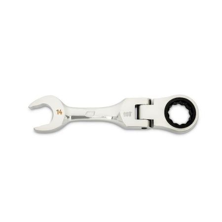 Gearwrench Stubby Flex Ratcheting Wrench, 14 mm 86864