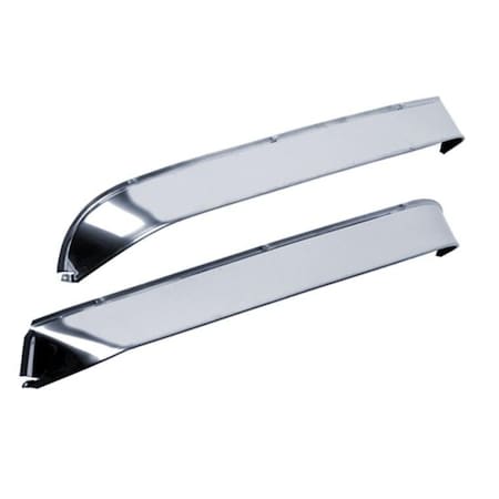 Ventshade Rainguards, Extra Wide Design, In-Channel, Steel, Set Of 2 52068