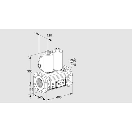 Honeywell Kromschroder VLV, DBL SOLND, 125MM ISO FLG, VCS9125F05N KS88204020