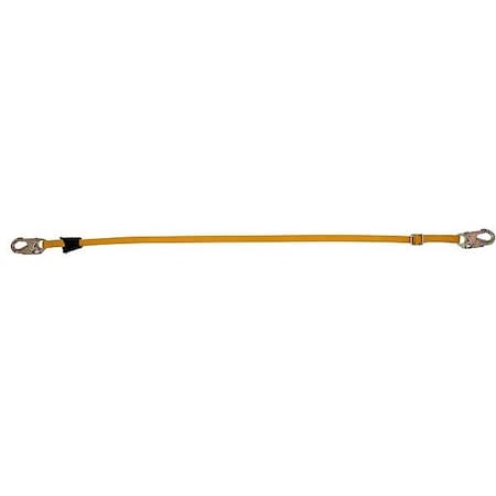 Werner Positioning/Restraint Lanyard, 6 ft. Length, Snap Hook, Steel, 1 Leg(s), 310 lb Weight Capacity C111506