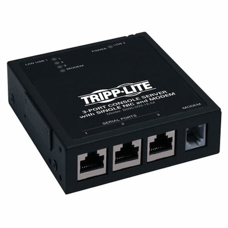 Tripp Lite Console Server, 3-Port, Modem B095-003-1E-M