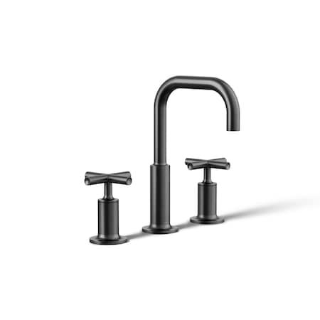 Kohler Purist Widespread bathroom sink faucet with Cross handles, 1.2 gpm 14406-3-BGP