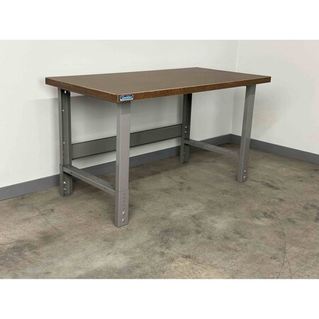 Stackbin Bolted Workbenches, 60"W, Adj. H, 3500lb H6036-3505-VB