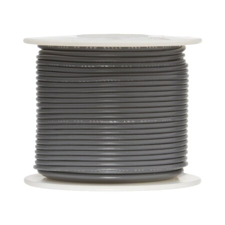 Remington Industries 28 AWG Gauge UL1061 Stranded Hook Up Wire, 300V, 0035 Diameter, Gray, 100 ft Length 28UL1061STRGRA100