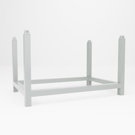 Pucel Stacking Rack Unit, 48 in W x 30 in D x 32 in H, Black SRU-348