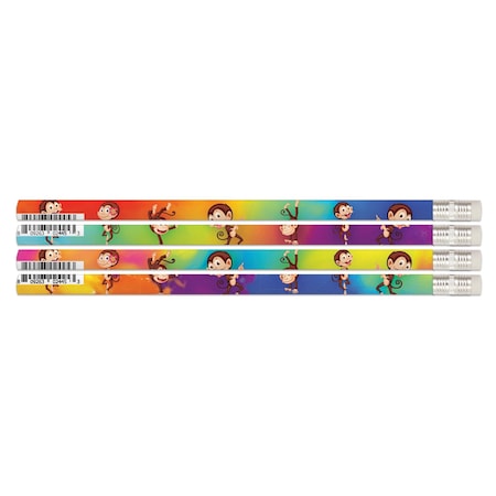Musgrave Pencil Co Dancin' Monkey Motivational Pencils, 144PK MUS2445G