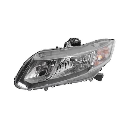 Geared2Golf Composite Left Hand Headlamp Assembly for 2013-2015 Honda Civic GE2466239