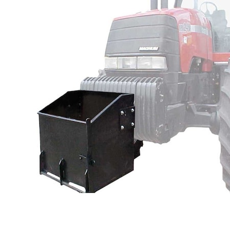 K&M Mfg 28-In. Standard Weight Box 28-In. x 22-In. x 20-In. Black Powder Coat 1831