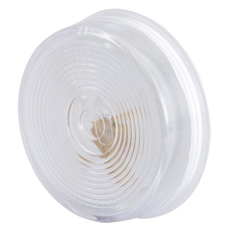 Grote Lighting 2.5in Round Utility Light - Clear Polycarbonate Lens, White Housing, 0.33A, FMVSS 108 Compliant 45811