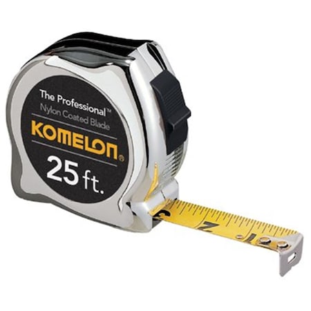 Komelon 35 ft. x 1 in. High Viz Chrome Professional, Tape Measure 416-435HV