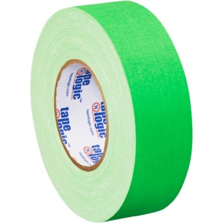 Box Partners Tape Logic T9874FG3PK 2 in. x 50 Yards Fluorescent Green Tape Logic 11 mil Gaffers Tape; Pack of 3 - 3 Per Case T9874FG3PK