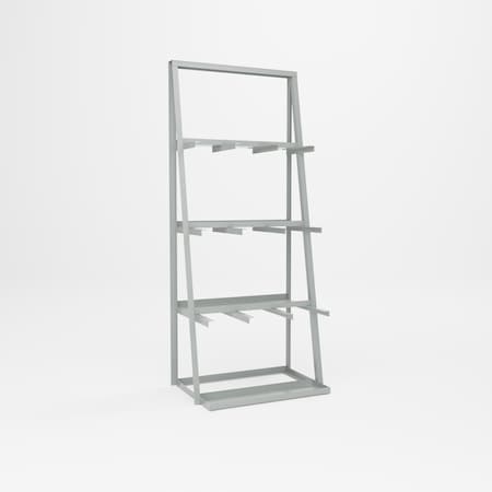 Pucel Stacking Rack Unit, Vertical Bar, 36 in W x 84 in H x 24 in D, Gray VB-3684