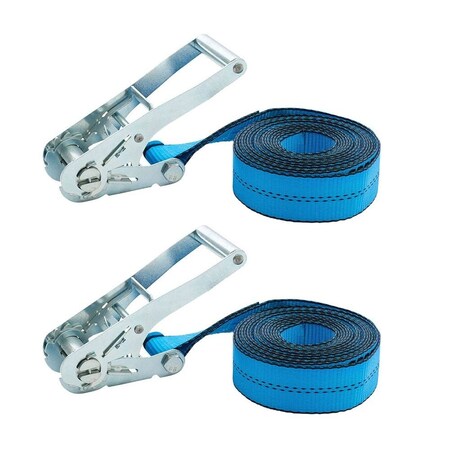 Mytee Products (2 Pack) 2in x 20ft Endless Ratchet Tie Down Strap - Blue Heavy Duty Webbing, 3..., 2PK RS220ENDL-Bx2