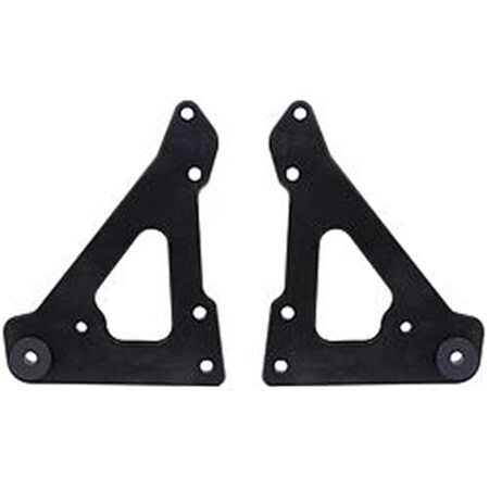 Allstar Performance 2 Piece Front Motor Plate with Bushings, Black, 2PK ALL38145