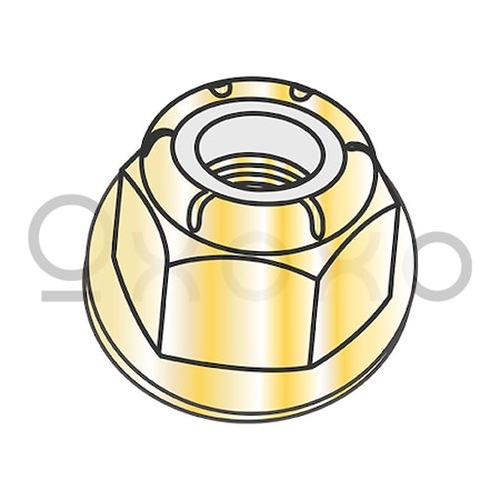 Oxoxo M6-1.0 Din6926/ISO7043 Metric class 8 Prevail Torq Nylon Insert Hex Flange Lock Nut Z/Y, 2000PK 616322