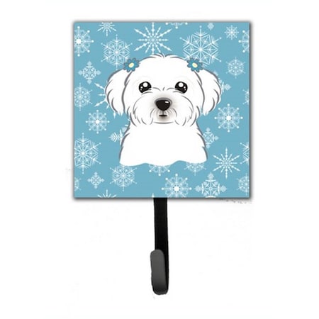 Carolines Treasures Snowflake Maltese Leash and Key Holder BB1642SH4