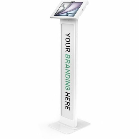 Compulocks IPAD AIR M2 & M3 11IN, APEX ENCLOSURE BRANDABLE FLOOR STAND - WHITE 140W11APXW