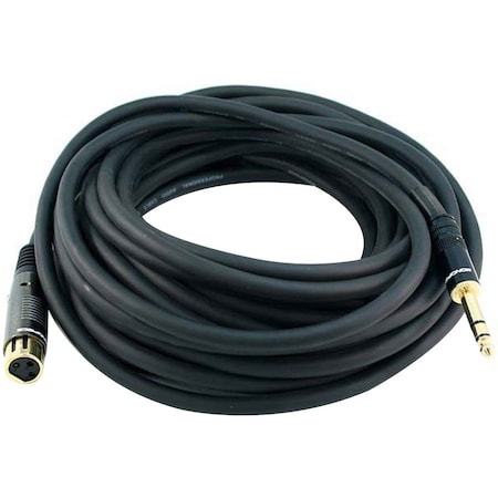 Monoprice 35ft Premier Series XLR Female to 1/4inch TRS Male 16AWG Cable (Gold Plated) 4773