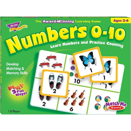 Trend Enterprises Numbers 0-10 Match Me® Games T58102